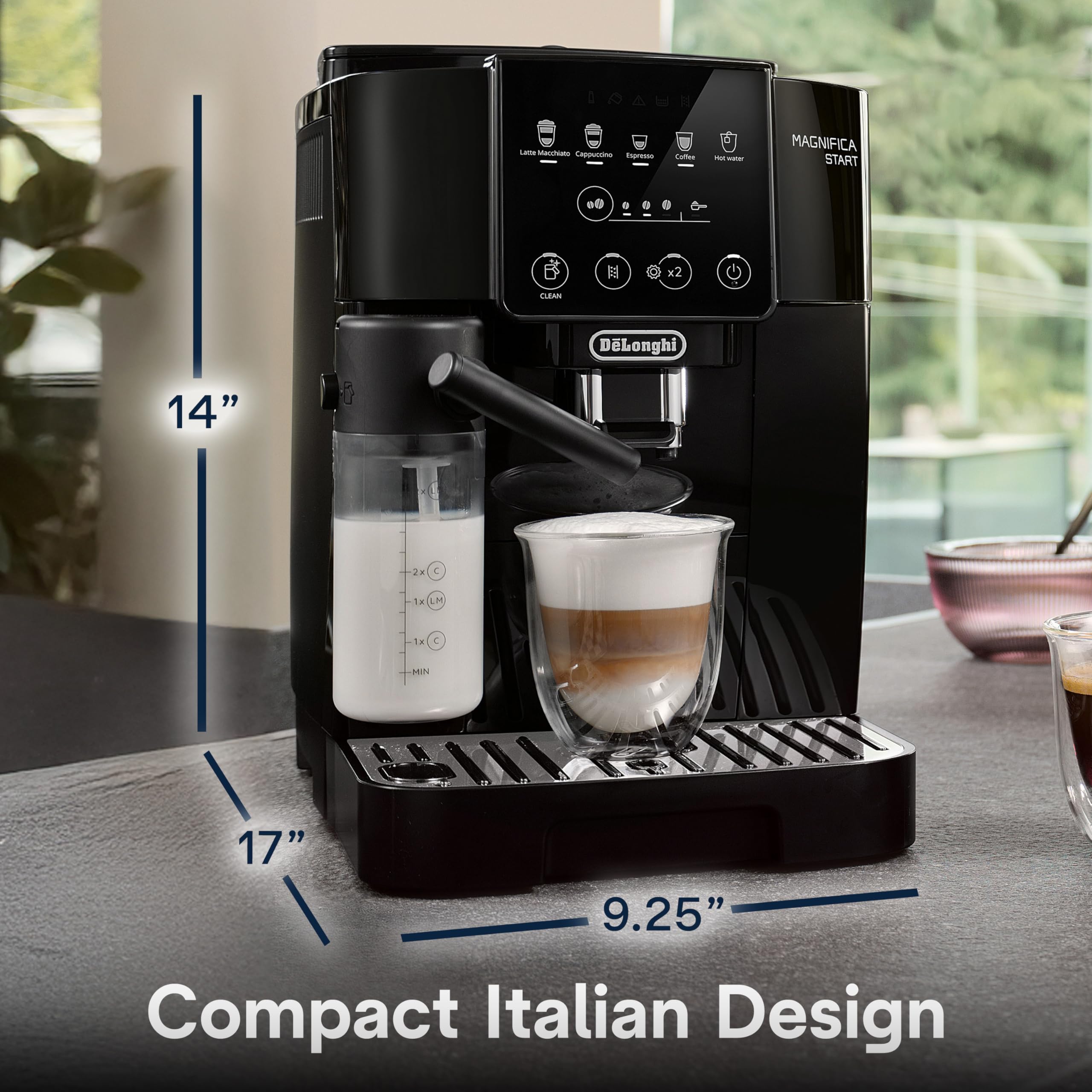 DeLonghi Magnifica 全自動コーヒーマシン　ブラック Amazon | De'Longhi Magnifica Start Fully Automatic Espresso